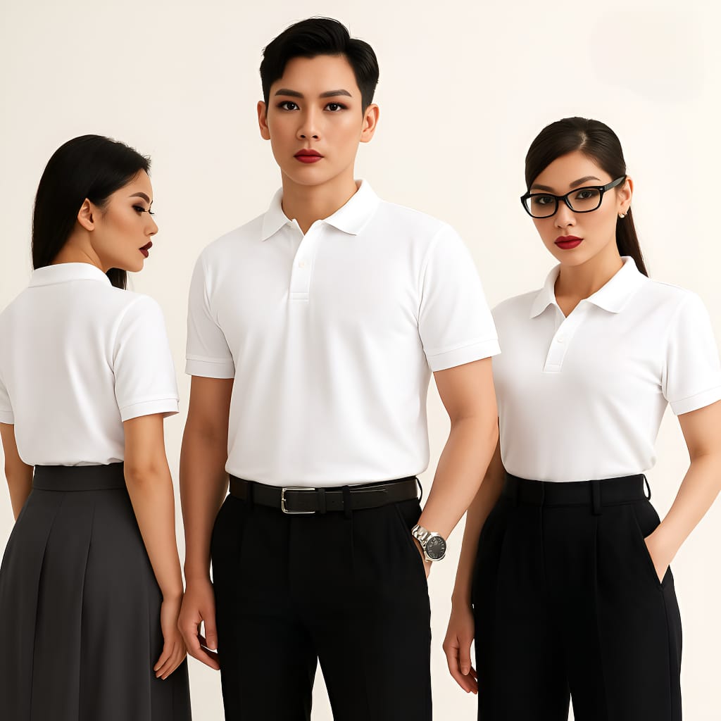 Áoa thun trắng in theo yêu cầu