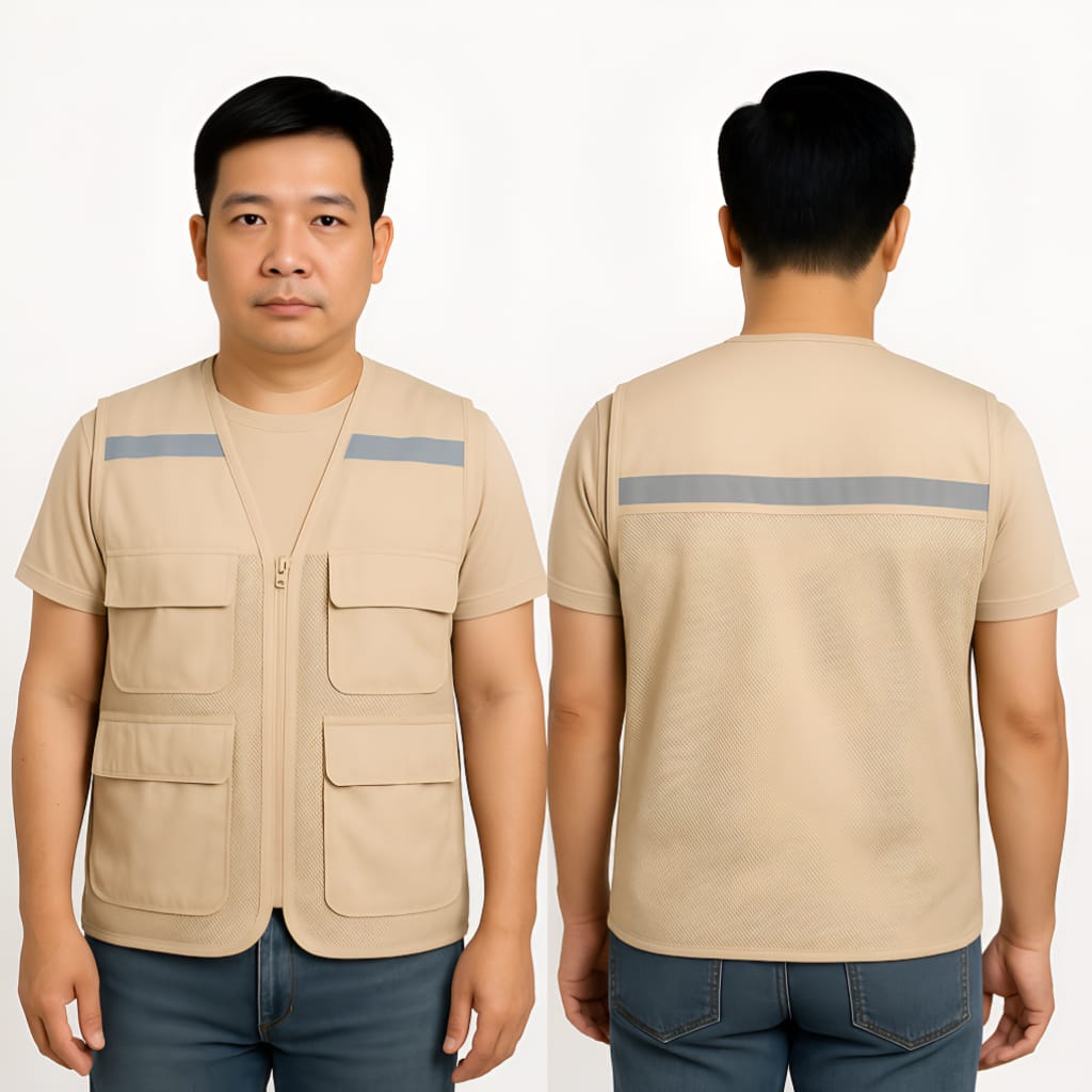 Gile phản quang màu be