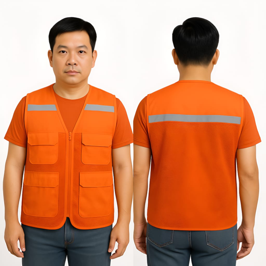 Gile phản quang màu cam
