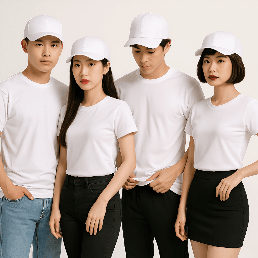 Áo lớp thun mè màu trắng