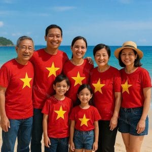 Áo cờ đỏ sao vàng