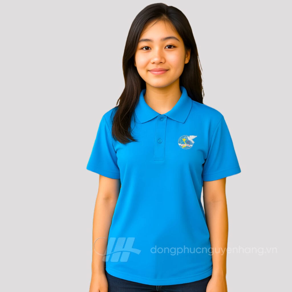 Áo Hội Liên Hiệp Phữ Nữ Việt Nam - Màu Xanh Ya