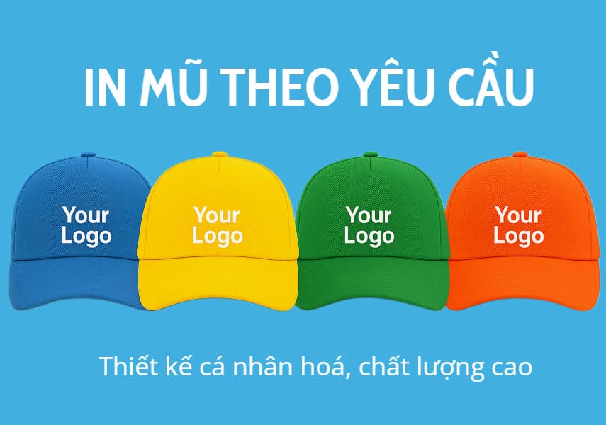 Nón In Logo Theo Yêu Cầu